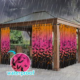 Lofaris Halloween Bats Waterproof Printed Outdoor Curtains
